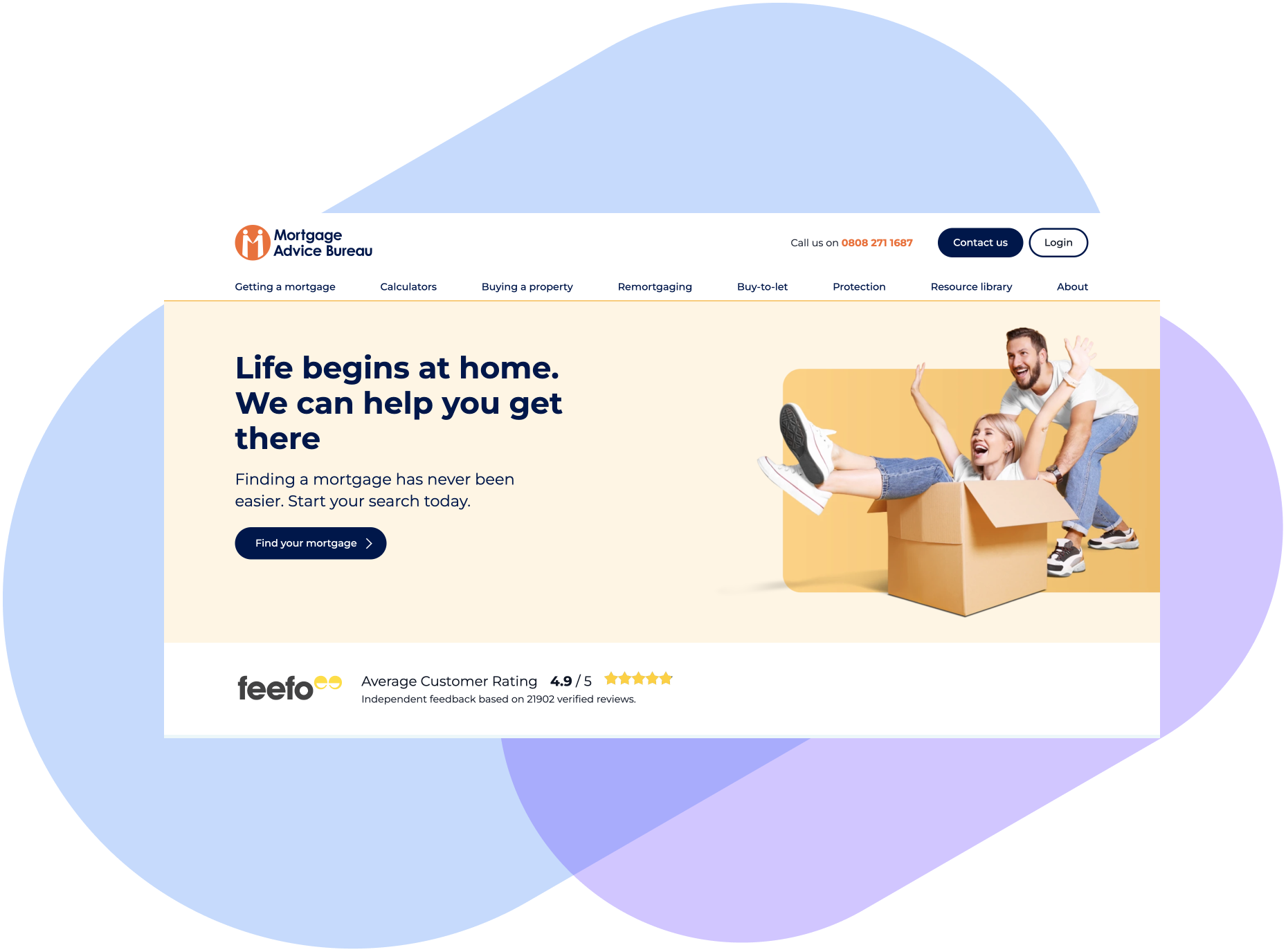 Mortgage Advice Bureau website image