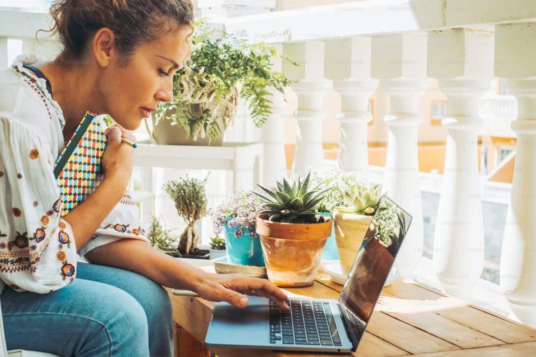 Financial Literacy Woman On Computer 2