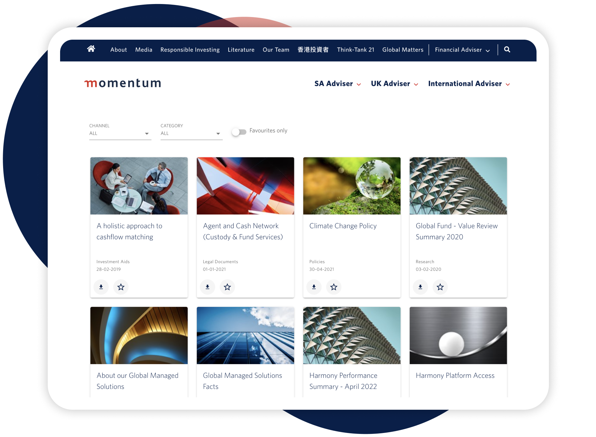 Momentum documents library