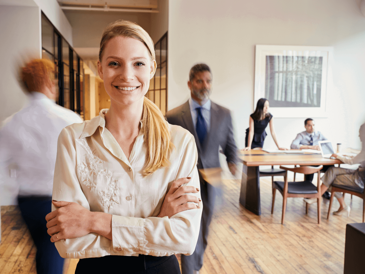 Woman at Wealth Management firm