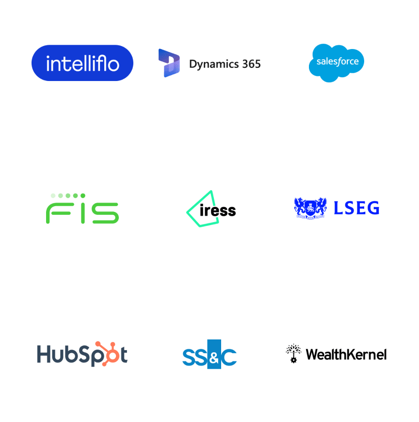 Invessed integration logos